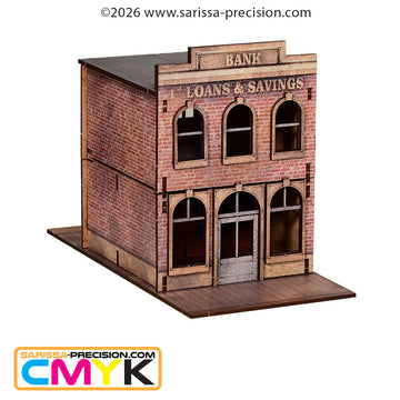 Old West - Law, Loans & Lies Scenery Set (28mm)