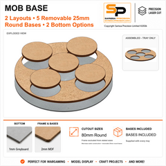 Gangs of Rome 80mm Mob Sabot Base for 25mm Round Bases gallery image 1