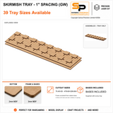 Skirmish Trays for 25×25mm Bases - 1
