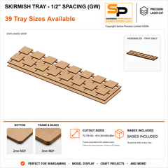 30×30mm Skirmish Tray - 1/2