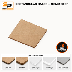 Rectangular Bases – 100mm Deep gallery image 1