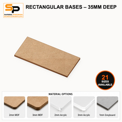 Rectangular Bases – 35mm Deep gallery image 1