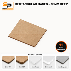 Rectangular Bases – 90mm Deep gallery image 1
