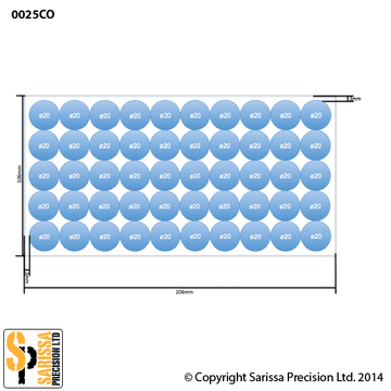 Custom 20mm Round Conversion Tray 3mm wide Trim 10x5