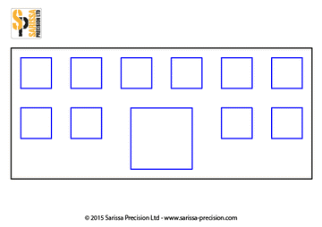 Custom Tray 20mm 6x2 Skirmish Tray with 1x 40mm cutout