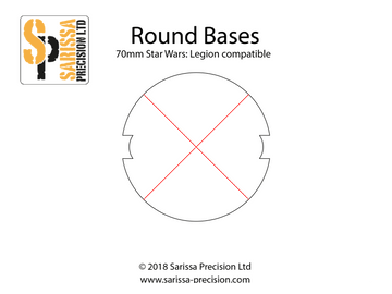 70mm Round Base Pack with Cutouts (x 4)