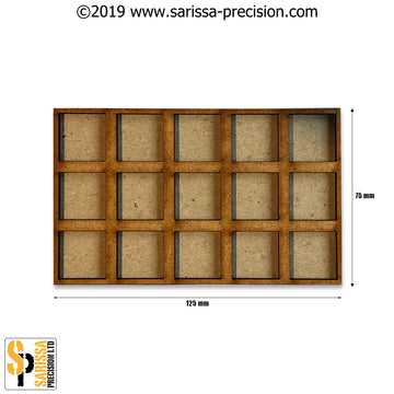 125x75mm Movement Tray for 20x20mm bases (Skirmish Style)