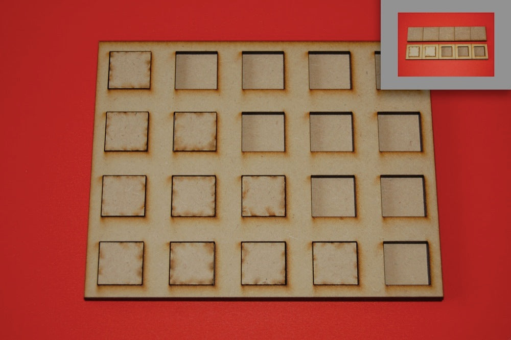 7x7 Skirmish Tray for 20x20mm bases