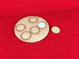 100mm Medium Artillery Team Base for 25mm Round Bases