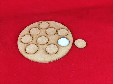 120mm Large Artillery Team Base for 25mm Round Bases