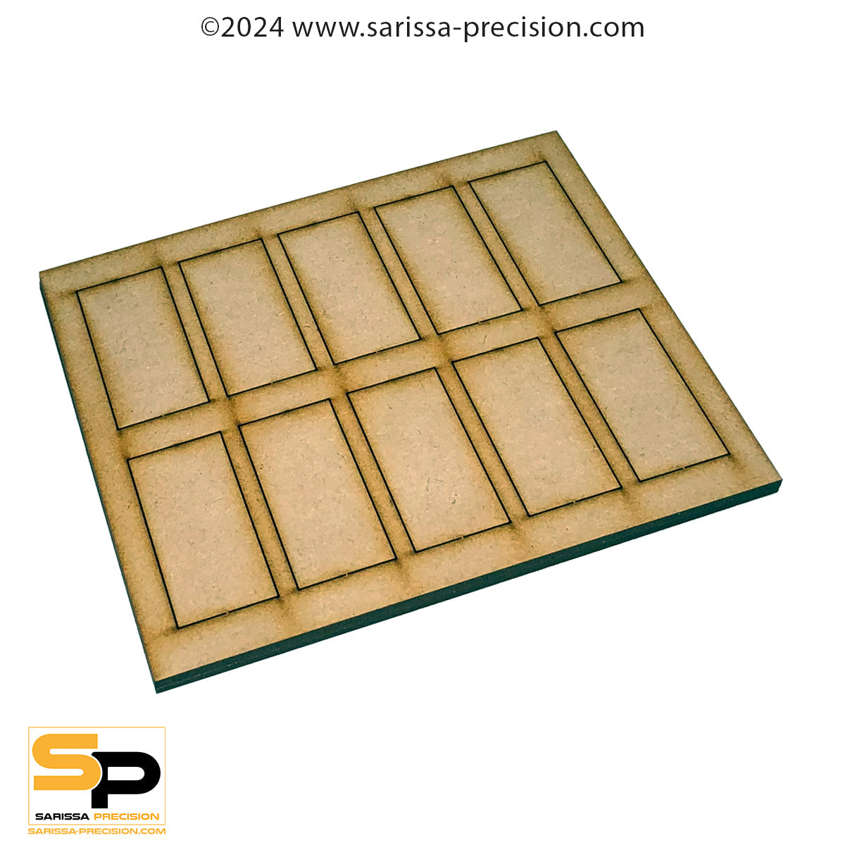4 x 1 30x60mm Cavalry Conversion Tray for 25x50mm Bases