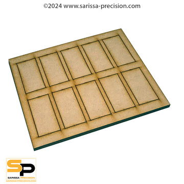 7 x 1 30x60mm Cavalry Conversion Tray for 25x50mm Bases