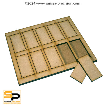5 x 1 30x60mm Cavalry Conversion Tray for 25x50mm Bases
