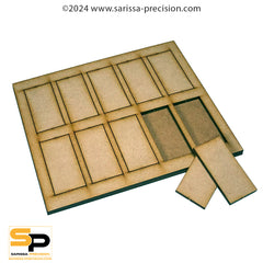 6 x 2 30x60mm Cavalry Conversion Tray for 25x50mm Bases