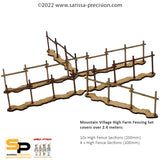 Mountain Village High Farm Fence Set (28mm)