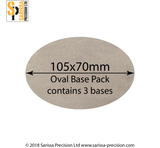 105 x 70mm Oval Base Pack