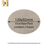120 x 92mm Oval Base Pack