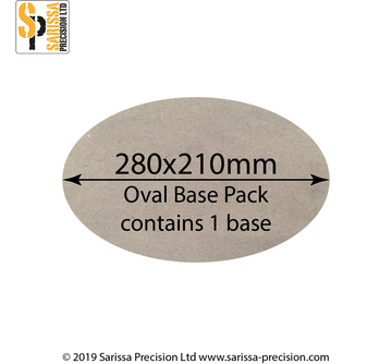 280x210mm Oval Base
