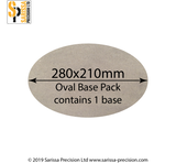 280x210mm Oval Base