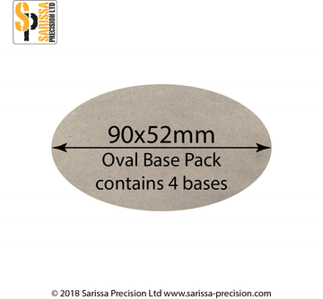 90 x 52mm Oval Base Pack