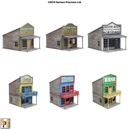 Old West Town Scenery Set - 40mm