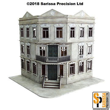 European Three-Storey Residential Corner Townhouse