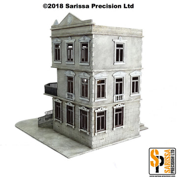 European Three-Storey Residential Corner Townhouse