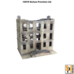 European Destroyed Townhouse Scenery Set (28mm)