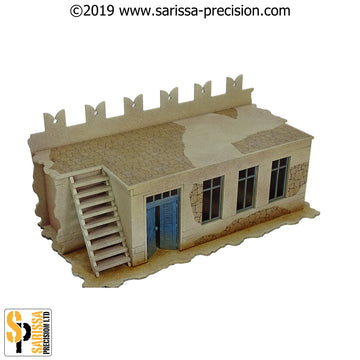 Desert Fort Straight Wall (28mm)