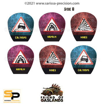 Gaslands Effect Template Set 4 - Full Colour