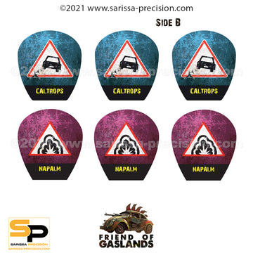 Gaslands Effect Template Set 6 - Full Colour