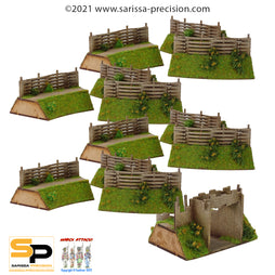 Curved Earth Wattle Palisade