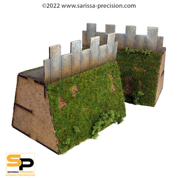 Raised Earth Palisade Medium straight (x2)