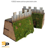 Raised Earth Palisade Medium straight (x2)