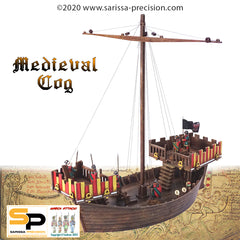 Medieval Cog Sailing Ship (28mm)