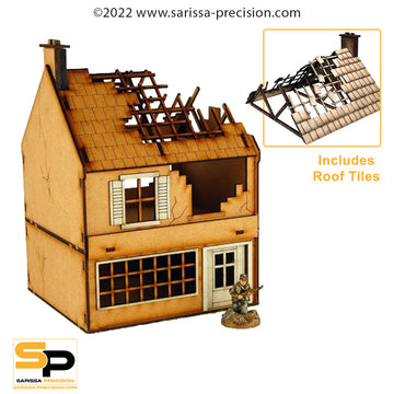 Destroyed Small Shop (28mm)