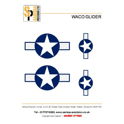 WACO Glider Decal Sheet