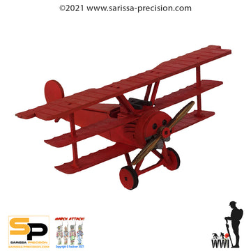 WWI Tri-plane - Fokker Dr.1 (28mm)
