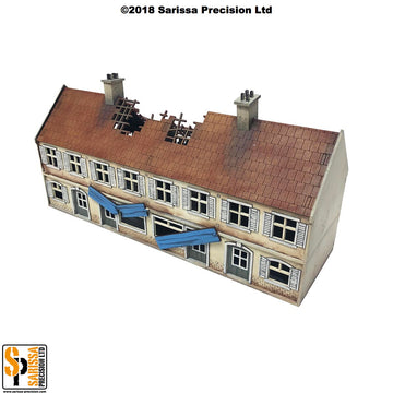Destroyed Terrace Shop Block - 20mm