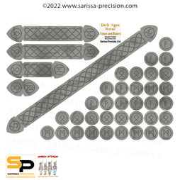 Dark Ages Norse Token & Ruler Set - Full Colour