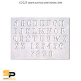 Sarissa Stencil System - Old West Letter Font 10mm
