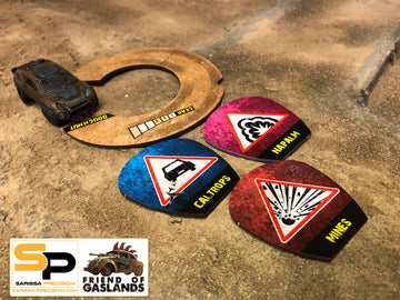 Gaslands Doughnut Template - Full Colour