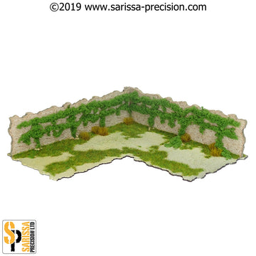 Mediterranean Village Corner Wall 20x20 (28mm)