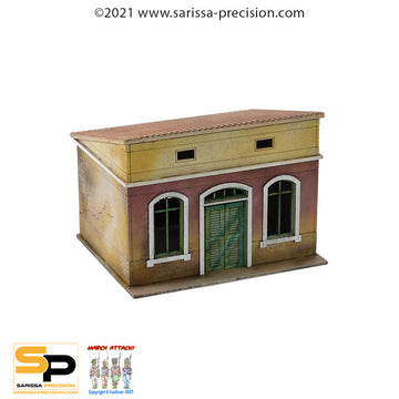 Mediterranean Wide House - 1 Floor with Sloped Roof