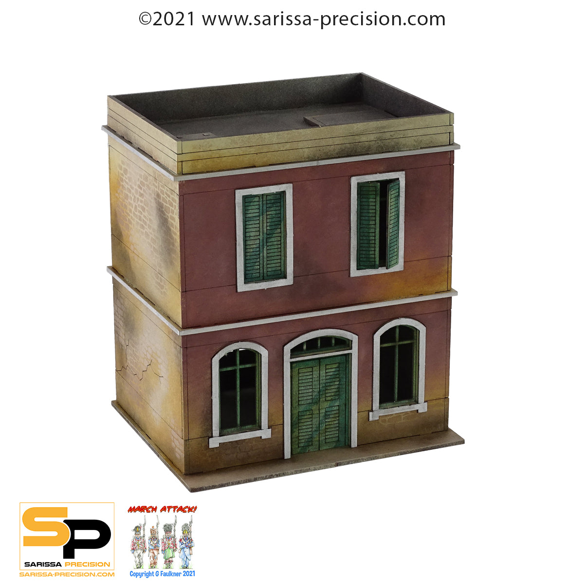 Mediterranean Wide House - 2 Floors with Flat Roof