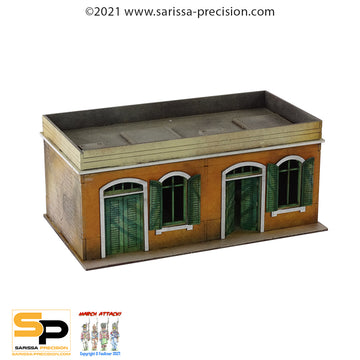 Mediterranean Semi House - 1 Floor with Flat Roof