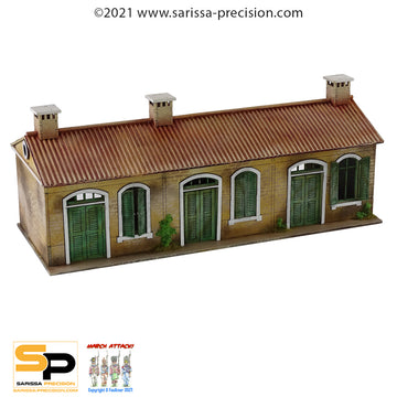 Mediterranean Terrace House - 1 Floor with Pitched Roof