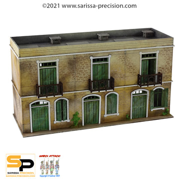 Mediterranean Terrace House - 2 Floors with Balcony and Flat Roof