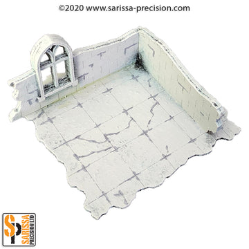 The Ruined City - Low Corner Wall with Window