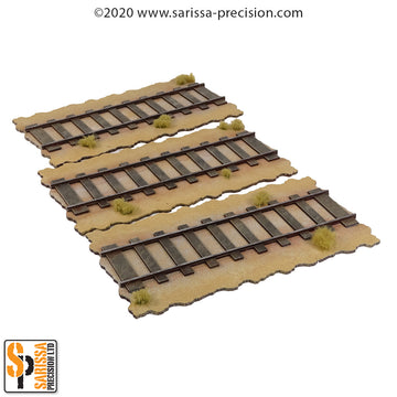 TTS compatible Railway  - Straight L200 x W100mm (x3)